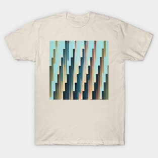 Turque #1 - Abstract Landscape Pattern Graphic Design Decor T-Shirt